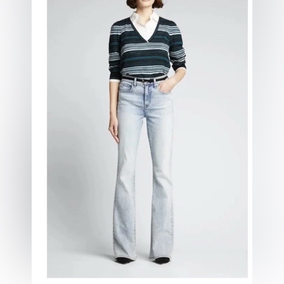 Veronica Beard Beverly Skinny Highrise Flare Jeans